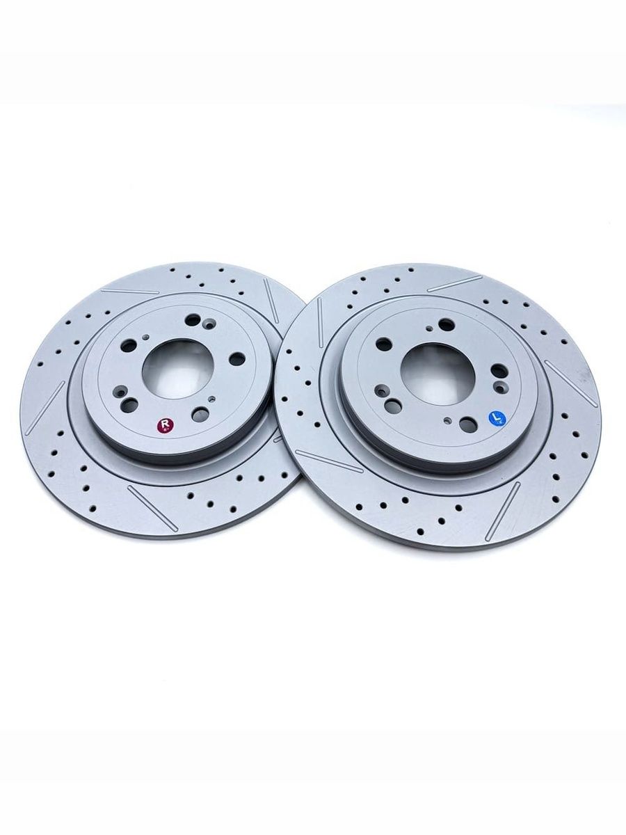 HAVAL DARGO/ HAVAL F7 (II) NEW/H6/H7 задние слотированые/перфорированные тормозные диски (комплект), 3502105XGW01A - Фото 1